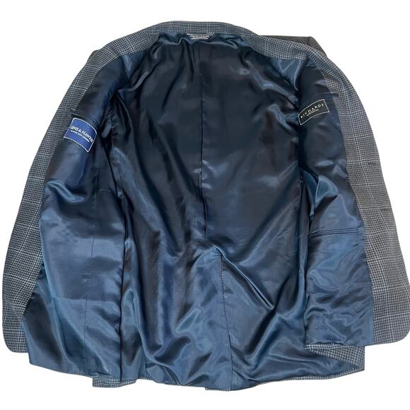 Gieves & Hawkes Saville Row Silk & Wool Blazer Sport Coat 2-Button Jacket Sz 44L - Picture 7 of 11